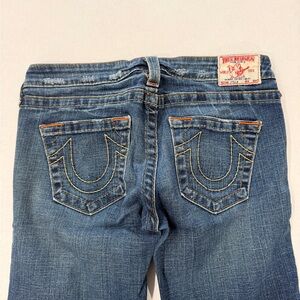 True Religion Women's Classic Blue Straight Leg Stella Jeans Size 29